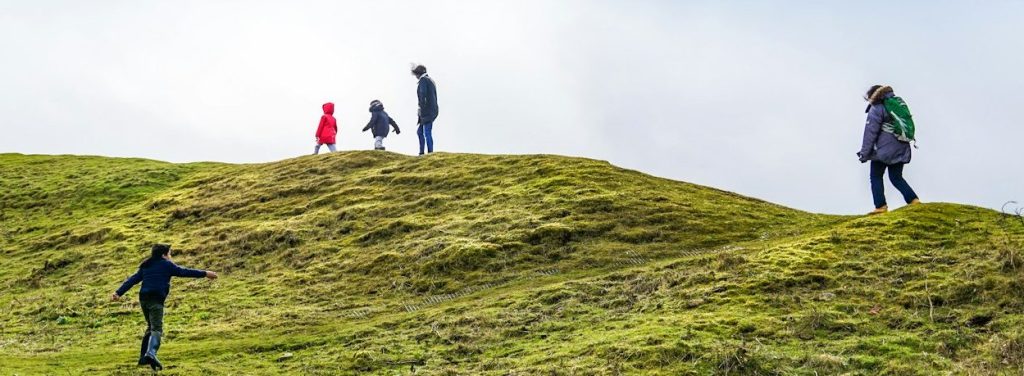 Walking with children